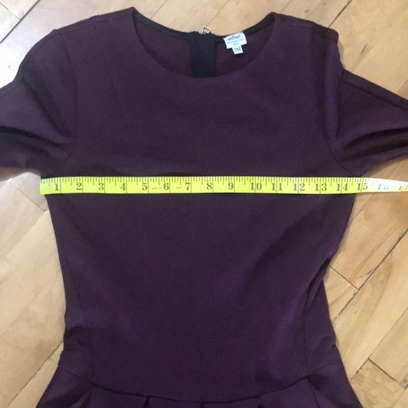 Wilfred Free Tartine Burgundy Fit And Flare Dress - Picture 13 of 16
